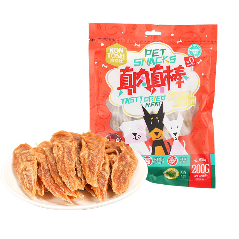 洁齿训狗奖励200g鸡胸肉干除口臭