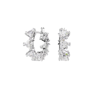 施华洛世奇Ortyx系列耳饰三角形切割百搭大圈耳环耳环女轻奢配饰