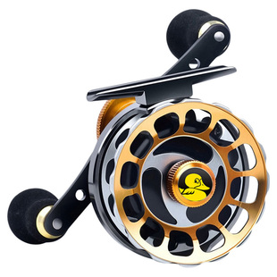 小黄鸭金属海冰钓钓筏轮筏钓桥筏桥钓排筏缓降轮卸力微铅冬钓轮