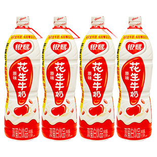 银鹭花生牛奶原味1.5L大瓶装营养家庭婚庆宴席牛奶双蛋白含乳饮品