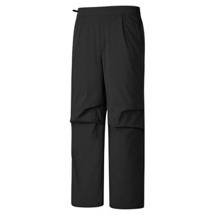 [成毅同款]斯凯奇闪穿裤秋冬男宽松休闲伞兵裤直筒运动裤