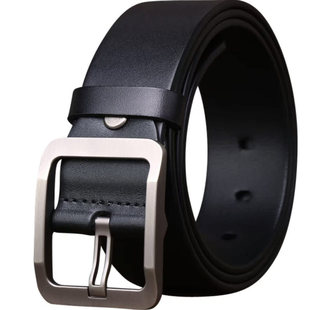 3.8极简轻奢商务皮带男款真皮针扣牛皮时尚休闲百搭正装西裤腰带