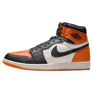 AIR JORDAN 1 OG AJ1 黑白橙 扣碎篮板 男子高帮篮球鞋DZ5485-008