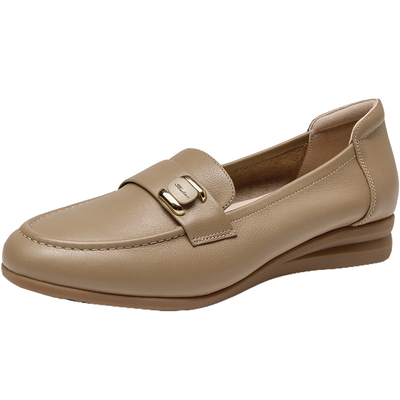 头层牛皮一脚蹬舒适女鞋