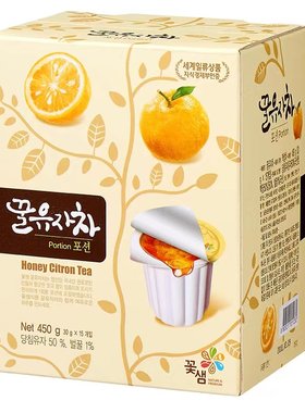 韩国泡水果茶花泉蜂蜜柚子茶柠檬