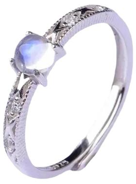 星夜新品人造小众设计风活口戒指