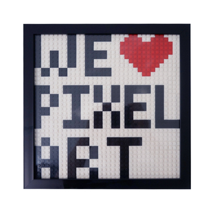 定制积木画像素颗粒画 兼容乐高人仔装饰画 瓜皮设计室创意