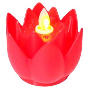 节日活动舞台演出手捧led电子蜡烛灯莲花氛围用品供祈祷家用摆件