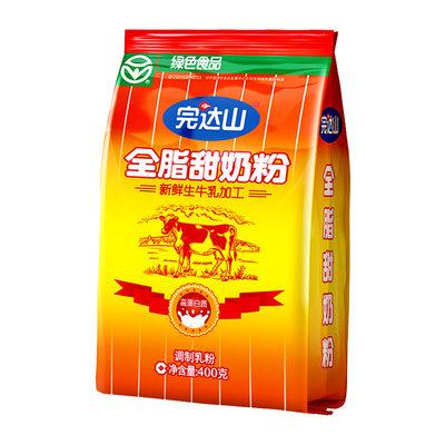 完达山全脂甜奶粉袋青少年早餐