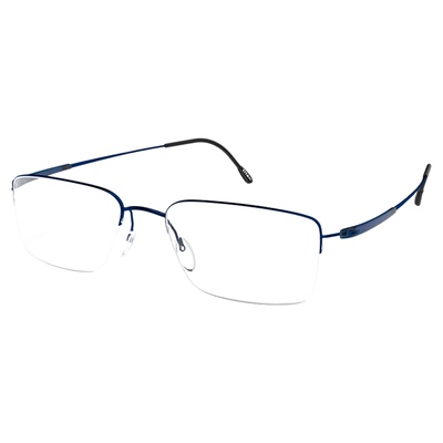 Silhouette诗乐眼镜架方形半框钛架近视眼镜男 5574