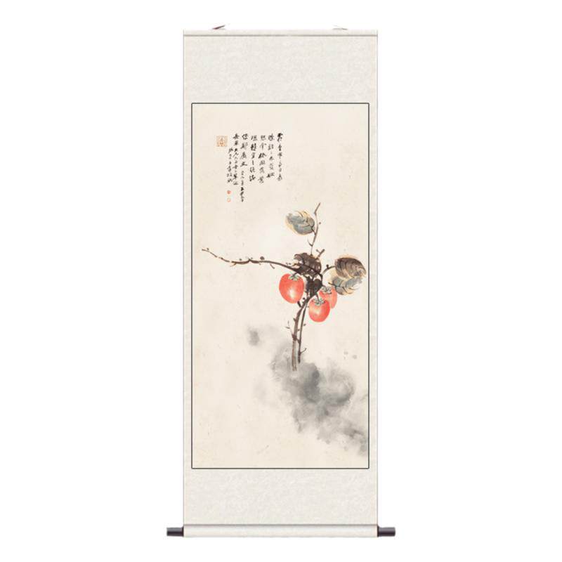 郑板桥翠竹图齐白石事事如意鱼寿图名家古典挂画新中式挂画丝绸画