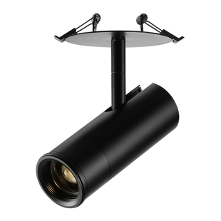 调光可变焦嵌入式射灯led开孔展厅博物馆灯具轨道灯美术馆暗装款