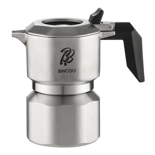 Bincoo316摩卡壶三阀煮咖啡壶双阀不锈钢意式萃取咖啡机户外套装