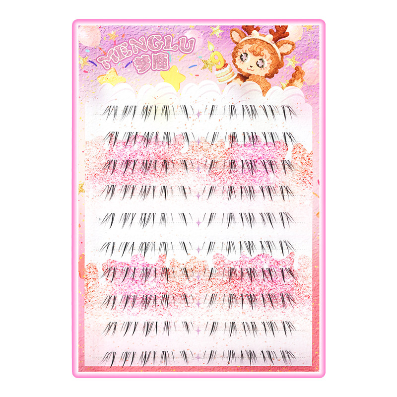 梦鹿胶水款下睫毛假睫毛妈生感自然仿真婴儿弯眼睫毛2026新款睫毛