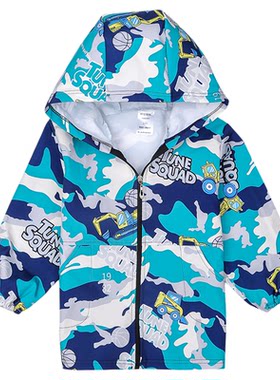 儿童罩衣女童防水防脏羽绒服护衣