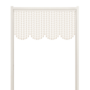 新款桃木葫芦珠帘厕所卧室门帘半帘客厅玄关隔断帘家用挂帘免打孔