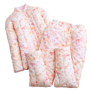 纯手工棉花棉衣棉裤套装女冬季加厚保暖棉服中式典雅外穿居家棉袄