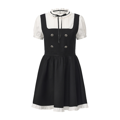 东京岁时记jk甜美收腰短袖连衣裙