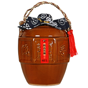 绍兴老闸黄酒十八年陈酿花雕酒1.5升陶坛半干型糯米老酒自饮