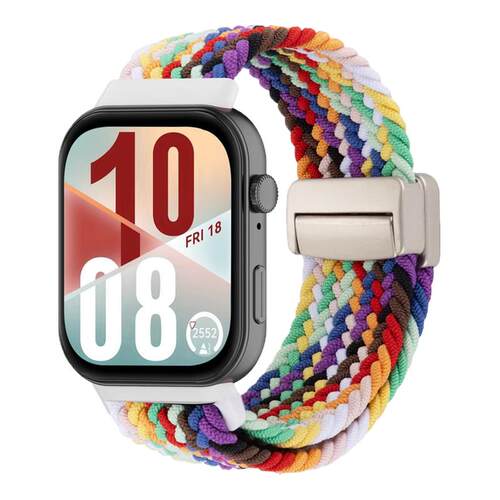 适用华为WatchFIT4 pro手表带智能运动fit3磁吸编织表带FIT4智能运动尼龙回环新款男pro夏季高颜值女时尚小众