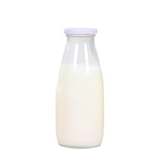玻璃奶瓶鲜奶瓶酸奶杯100-200-250-500ml-奶吧专用牛奶瓶带盖
