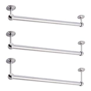 加长吊挂顶装挂衣杆横竖浅衣柜竖向纵向伸缩杆可抽倒挂架五金配件