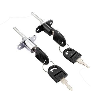 办公桌抽屉锁一锁三矮柜三连锁储物档案文件柜联动锁芯抽屉三联锁