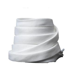 麦昆鞋带男原装小白鞋女加宽扁平纯白mcqueen鞋带绳不起球帆布鞋