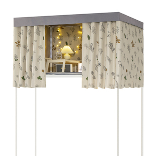 强遮光梭织床帘学生宿舍上铺专用大学寝室隐私遮挡帘床下帘遮光布