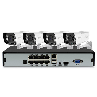 500万POE监控器设备套装全套系统高清摄影家用室外夜视摄像头商用