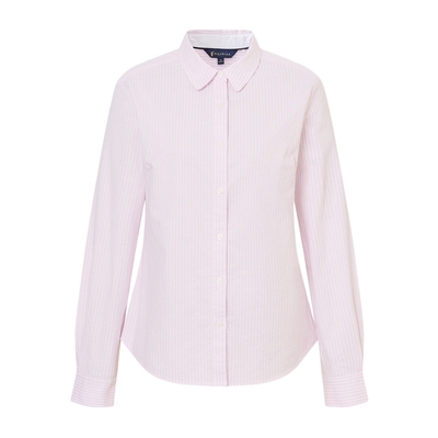 POLOWALK女式长袖衬衫2026春季新品翻领条纹显瘦休闲衬衣内搭女款