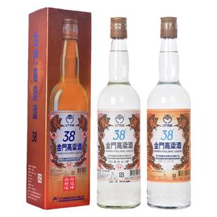 金门高粱酒38度吉标白金龙600ml58度纯粮食低度白酒礼盒瓶装750ml