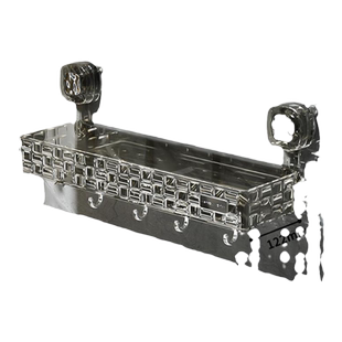 【清仓特惠】免打孔浴室置物架收纳架毛巾架吸盘壁挂式卫生间