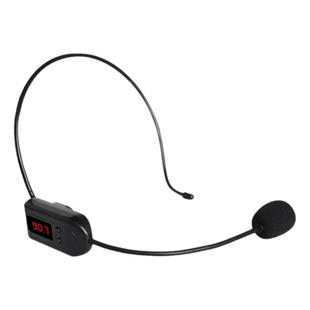 FM无线收音机调频麦克风话筒扩音器头戴式耳麦教师导游地摊专用麦