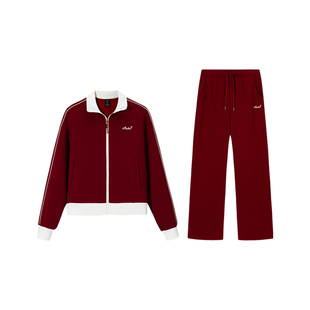 安踏好事发生加绒两件套女士2026新年款通勤外套长裤运动休闲套装