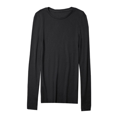 TANG TOWN 自制 自在轻盈多季造型 及简微修身长袖手洞T恤内搭 女