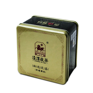 泾渭茯茶陕西特产官茶黑茶砖茶西安伏茶泾阳茯茶贡福尊品易泡280g