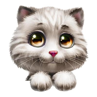 汽车贴纸卡通猫咪防水防晒车贴