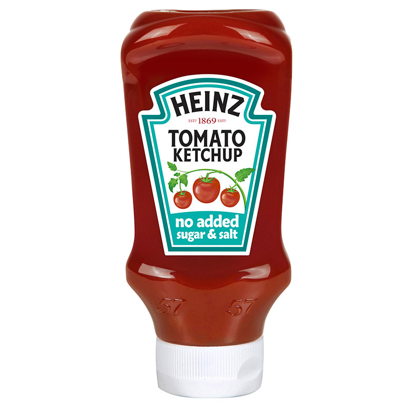 Heinz亨氏0糖0盐番茄酱低脂沙司挤压瓶儿童汉堡披萨薯条酱570ml