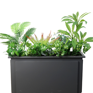 仿真绿植花箱花槽造景假植物组合室内外阳台橱窗高围栏景观摆装饰