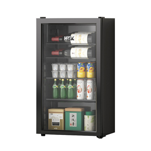 HCK哈士奇62ES冰吧内嵌入式饮料冰箱超薄家用茶叶冷藏保鲜柜小型