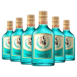 毛铺草本酒劲牌42度125ml光瓶6支24小玻璃瓶苦荞麦酒绿荞官方正品