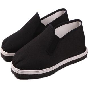 轮胎底布鞋加厚千层底男鞋黑色工作工地放铁屑防滑防扎耐磨劳保鞋