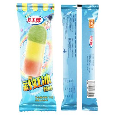 25年五羊彩虹冰粟子红豆雪糕白桃撞酸奶红绿灯老中街冰棍水果季