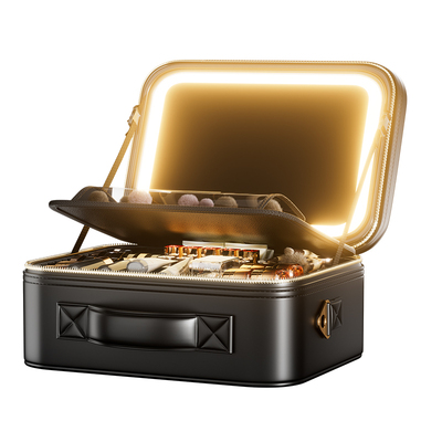 高级带镜化妆包女便携式2025新款