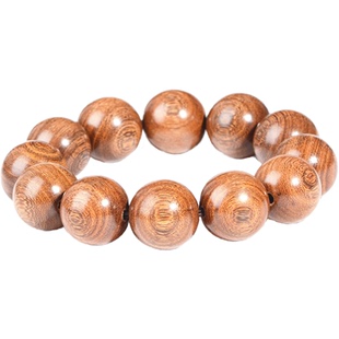 佛珠手串男士檀木手链刻字定制女木质首饰念珠复古文玩盘玩珠