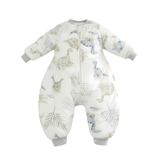 超人豆豆儿童睡袋秋冬款纯棉花宝宝防踢被神器夹棉加厚连体睡衣