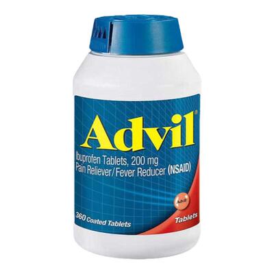 美国直邮Advil惠氏止痛退烧片家庭装 360粒布洛芬口服止痛药