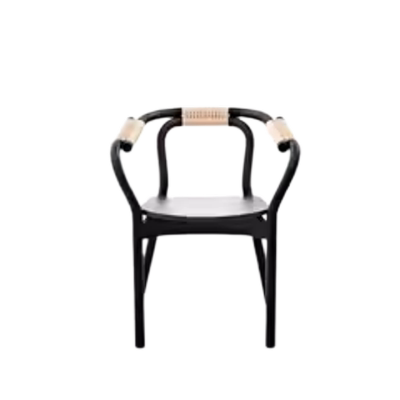 复古绳结椅艺术餐椅休闲椅子