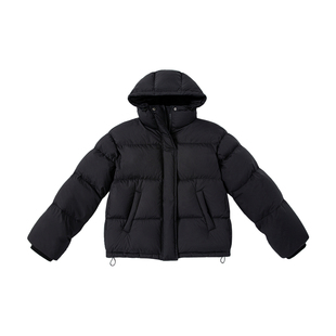 YANGLE 鹅绒服2025年冬季新款韩版宽松短款连帽保暖羽绒服外套女